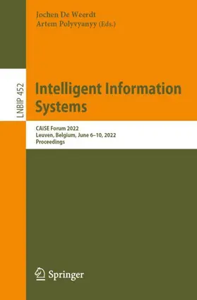 Polyvyanyy / De Weerdt |  Intelligent Information Systems | Buch |  Sack Fachmedien