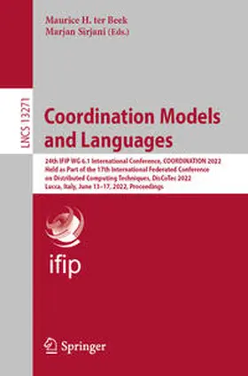 ter Beek / Sirjani |  Coordination Models and Languages | eBook | Sack Fachmedien