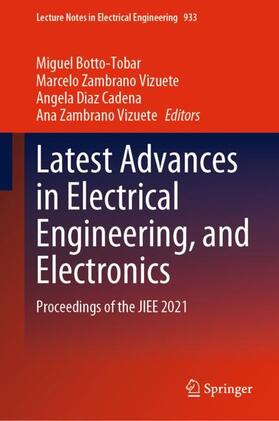 Botto-Tobar / Vizuete / Zambrano Vizuete |  Latest Advances in Electrical Engineering, and Electronics | Buch |  Sack Fachmedien