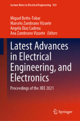 Botto-Tobar / Zambrano Vizuete / Diaz Cadena |  Latest Advances in Electrical Engineering, and Electronics | eBook | Sack Fachmedien