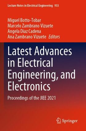 Botto-Tobar / Vizuete / Zambrano Vizuete |  Latest Advances in Electrical Engineering, and Electronics | Buch |  Sack Fachmedien