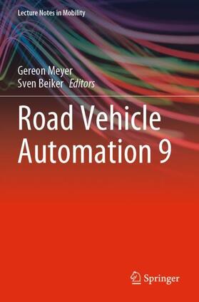 Beiker / Meyer | Road Vehicle Automation 9 | Buch | 978-3-031-11114-3 | sack.de