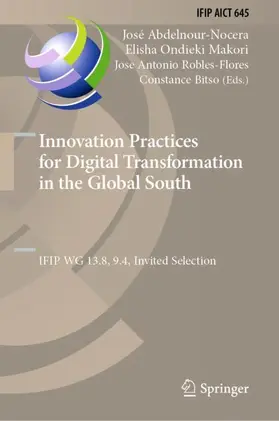 Abdelnour-Nocera / Bitso / Makori |  Innovation Practices for Digital Transformation in the Global South | Buch |  Sack Fachmedien