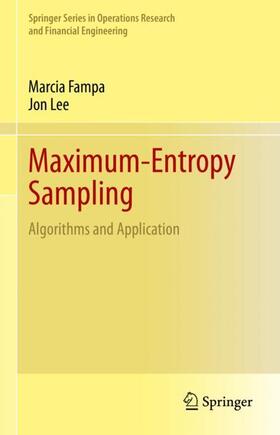 Lee / Fampa |  Maximum-Entropy Sampling | Buch |  Sack Fachmedien