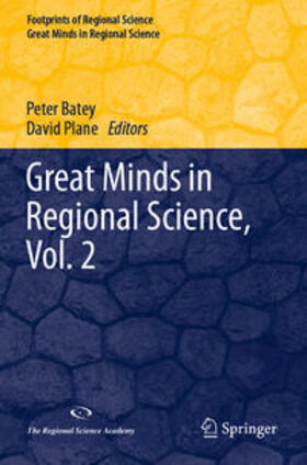 Plane / Batey |  Great Minds in Regional Science, Vol. 2 | Buch |  Sack Fachmedien