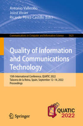 Vallecillo / Visser / Pérez-Castillo |  Quality of Information and Communications Technology | eBook | Sack Fachmedien