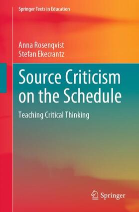 Ekecrantz / Rosenqvist |  Source Criticism on the Schedule | Buch |  Sack Fachmedien