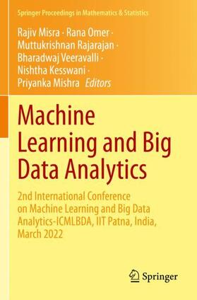 Misra / Omer / Mishra |  Machine Learning and Big Data Analytics | Buch |  Sack Fachmedien