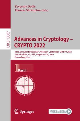 Shrimpton / Dodis |  Advances in Cryptology ¿ CRYPTO 2022 | Buch |  Sack Fachmedien
