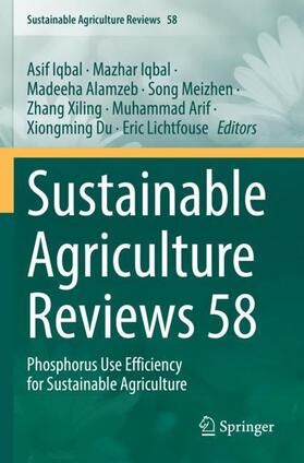 Iqbal / Alamzeb / Lichtfouse |  Sustainable Agriculture Reviews 58 | Buch |  Sack Fachmedien