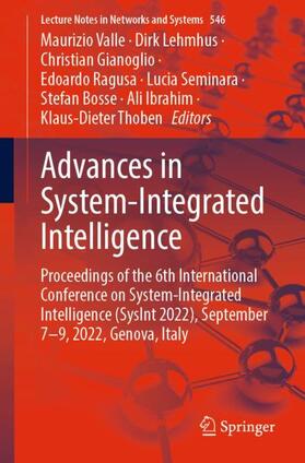 Valle / Lehmhus / Gianoglio |  Advances in System-Integrated Intelligence | Buch |  Sack Fachmedien