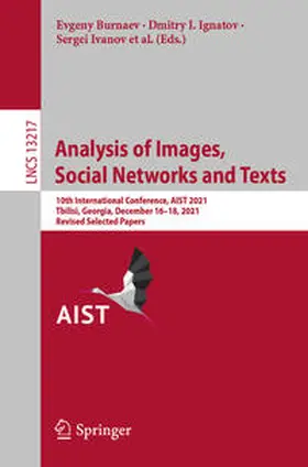 Burnaev / Ignatov / Panchenko |  Analysis of Images, Social Networks and Texts | eBook | Sack Fachmedien