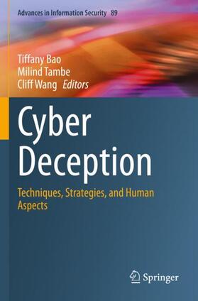 Bao / Wang / Tambe |  Cyber Deception | Buch |  Sack Fachmedien