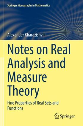 Kharazishvili |  Notes on Real Analysis and Measure Theory | Buch |  Sack Fachmedien