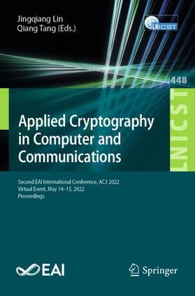 Tang / Lin |  Applied Cryptography in Computer and Communications | Buch |  Sack Fachmedien