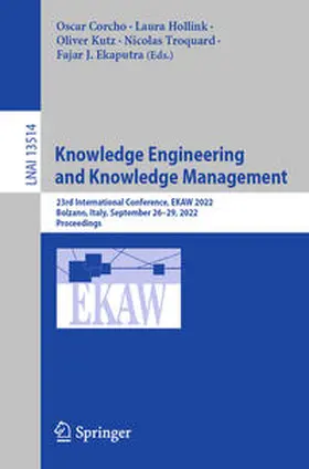 Corcho / Hollink / Kutz |  Knowledge Engineering and Knowledge Management | eBook | Sack Fachmedien