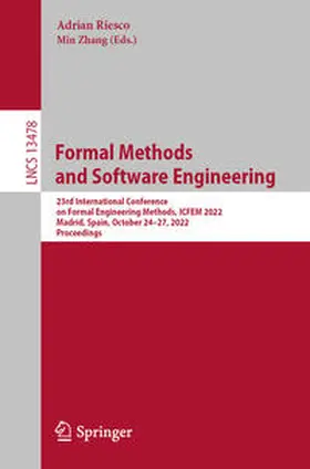 Riesco / Zhang |  Formal Methods and Software Engineering | eBook | Sack Fachmedien