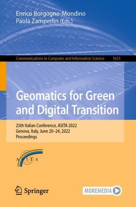 Zamperlin / Borgogno-Mondino |  Geomatics for Green and Digital Transition | Buch |  Sack Fachmedien