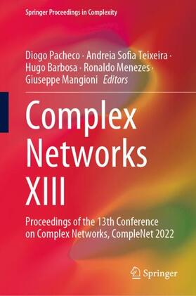 Pacheco / Teixeira / Mangioni |  Complex Networks XIII | Buch |  Sack Fachmedien