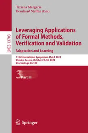 Margaria / Steffen |  Leveraging Applications of Formal Methods, Verification and Validation. Adaptation and Learning | eBook | Sack Fachmedien