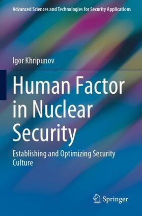 Khripunov |  Human Factor in Nuclear Security | Buch |  Sack Fachmedien