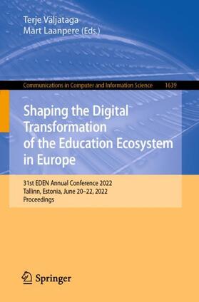 Laanpere / Väljataga |  Shaping the Digital Transformation of the Education Ecosystem in Europe | Buch |  Sack Fachmedien