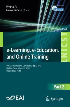 Sun / Fu |  e-Learning, e-Education, and Online Training | Buch |  Sack Fachmedien