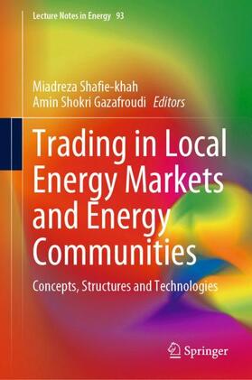 Gazafroudi / Shafie-khah |  Trading in Local Energy Markets and Energy Communities | Buch |  Sack Fachmedien