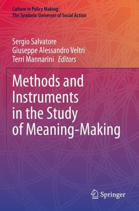 Salvatore / Mannarini / Veltri |  Methods and Instruments in the Study of Meaning-Making | Buch |  Sack Fachmedien