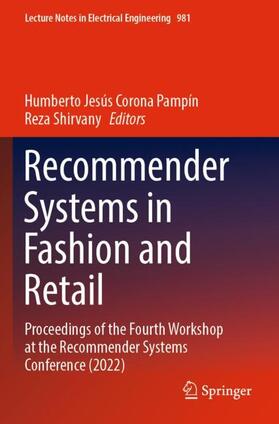 Shirvany / Corona Pampín |  Recommender Systems in Fashion and Retail | Buch |  Sack Fachmedien