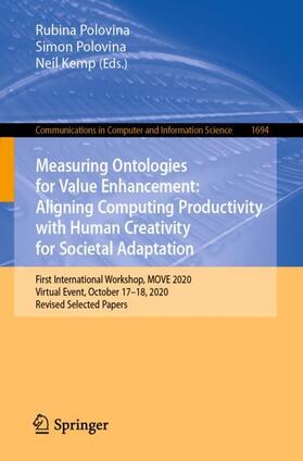 Polovina / Kemp |  Measuring Ontologies for Value Enhancement: Aligning Computing Productivity with Human Creativity for Societal Adaptation | Buch |  Sack Fachmedien