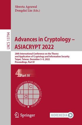 Lin / Agrawal |  Advances in Cryptology ¿ ASIACRYPT 2022 | Buch |  Sack Fachmedien