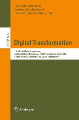Maslankowski / Maslankowski / Rupino da Cunha |  Digital Transformation | Buch |  Sack Fachmedien