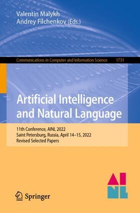 Filchenkov / Malykh |  Artificial Intelligence and Natural Language | Buch |  Sack Fachmedien