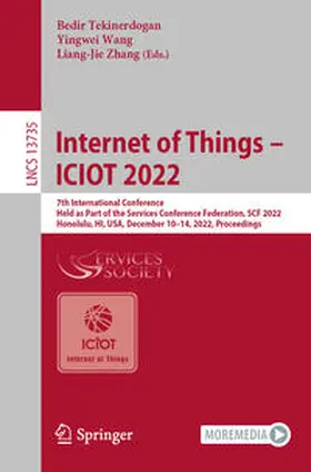 Tekinerdogan / Wang / Zhang |  Internet of Things – ICIOT 2022 | eBook | Sack Fachmedien