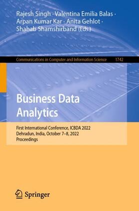 Singh / Balas / Shamshirband |  Business Data Analytics | Buch |  Sack Fachmedien