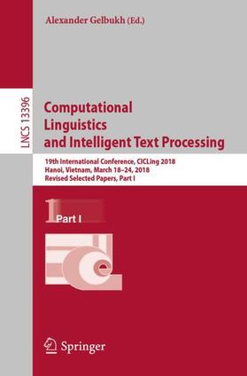 Gelbukh |  Computational Linguistics and Intelligent Text Processing | Buch |  Sack Fachmedien