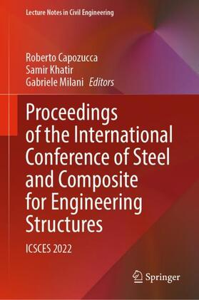 Capozucca / Milani / Khatir |  Proceedings of the International Conference of Steel and Composite for Engineering Structures | Buch |  Sack Fachmedien