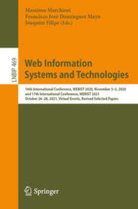 Marchiori / Domínguez Mayo / Filipe |  Web Information Systems and Technologies | eBook | Sack Fachmedien