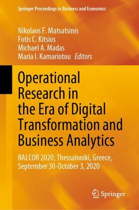Matsatsinis / Kamariotou / Kitsios |  Operational Research in the Era of Digital Transformation and Business Analytics | Buch |  Sack Fachmedien