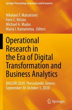 Matsatsinis / Kamariotou / Kitsios |  Operational Research in the Era of Digital Transformation and Business Analytics | Buch |  Sack Fachmedien