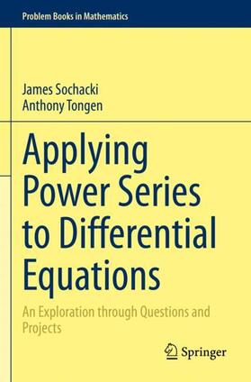 Tongen / Sochacki |  Applying Power Series to Differential Equations | Buch |  Sack Fachmedien