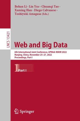 Li / Yue / Amagasa |  Web and Big Data | Buch |  Sack Fachmedien