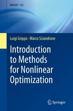 Sciandrone / Grippo |  Introduction to Methods for Nonlinear Optimization | Buch |  Sack Fachmedien