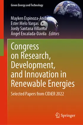 Espinoza-Andaluz / Melo Vargas / Santana Villamar |  Congress on Research, Development, and Innovation in Renewable Energies | eBook | Sack Fachmedien