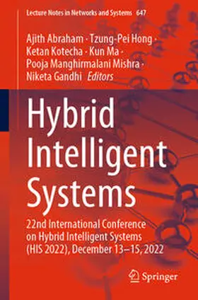 Abraham / Hong / Kotecha |  Hybrid Intelligent Systems | eBook | Sack Fachmedien