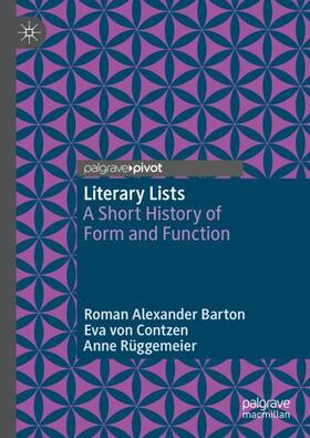Barton / Rüggemeier / von Contzen |  Literary Lists | Buch |  Sack Fachmedien