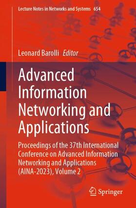 Barolli |  Advanced Information Networking and Applications | Buch |  Sack Fachmedien