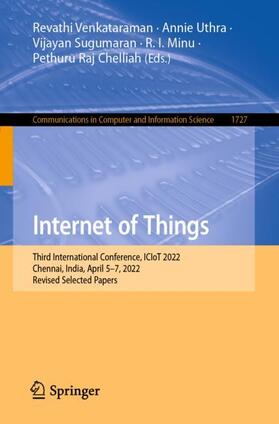 Venkataraman / Uthra / Chelliah |  Internet of Things | Buch |  Sack Fachmedien