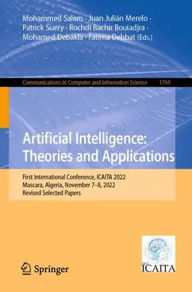 Salem / Merelo / Debbat |  Artificial Intelligence: Theories and Applications | Buch |  Sack Fachmedien